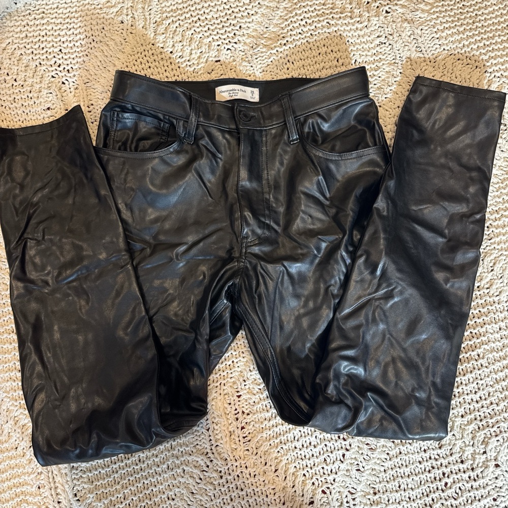 Abercrombie & Fitch Black Straight Leg Pants